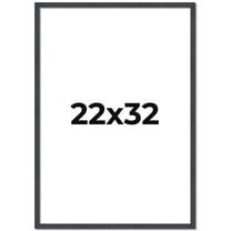 22x32 Rustic Brown Real Wood Picture Frame Width 0.75 inches | Interior Frame Depth 0.5 inches |