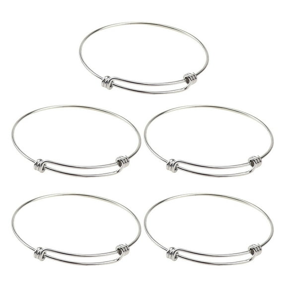 OUNONA  5 Pcs Charms Adjustable Bracelet Expandable Bracelets Bangle