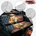 thumbnail image 4 of Yuyamidu Eagle UTV Seat Cover Anti-Scratch American Flag UTV Bench Seat Cover Compatible with Kawasaki Mule 3000 3010 3020 4000 4010 (2001-2023 2025), 4 of 6
