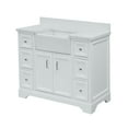 thumbnail image 7 of Zelda 42" Farmhouse Bathroom Vanity with White Cabinet and Quartz Top, 7 of 7