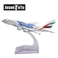 thumbnail image 3 of Emirates Airbus A380 Aircraft Diecast Metal 1/400 Scale Miniature Airplane Model Planes Drop shipping, 3 of 10