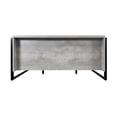 thumbnail image 6 of Modern Wood Laminate Double Pedestal Executive Desk Concrete Gray, 6 of 11