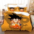 thumbnail image 2 of YT1 Dragon Ball 3 En 1 Juego De Sábanas De Tamaño Queen Anime Japonés Son Goku Dormitorio Cómodo Lavable Doble P, 2 of 4
