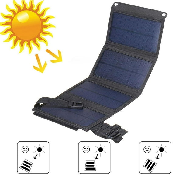 Paneles solares plegables impermeables de los dispositivos de la salida USB del cargador 5V de las células solares de 20W Hugtrwg Para estrenar