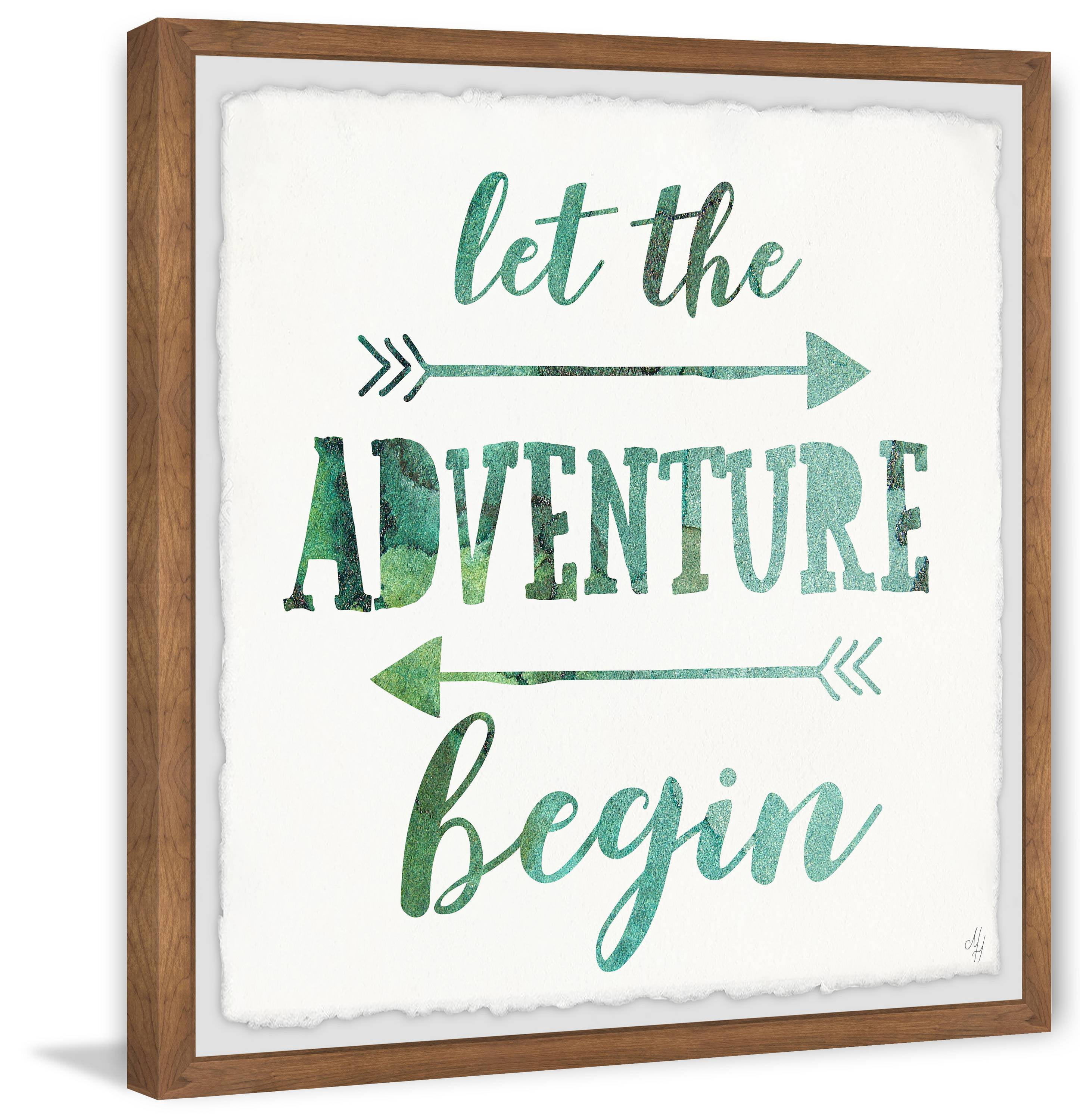 Marmont Hill Adventure Begin Framed Wall Art