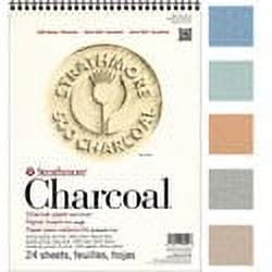 Strathmore Charcoal Paper Pad, 500 Series, 18" x 24", Assorted Colors