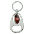 thumbnail image 2 of A Nightmare on Elm Street Freddy's Fire Keychain Chrome Metal Spinning Oval Bottle Opener, 2 of 6