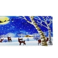 thumbnail image 3 of Alfombra respaldo de látex para piso navideño - Antideslizante, de , absorbente, a Bosque de nieve en noche Macarena Alfombra para el piso Alfombrilla para la puerta, 3 of 8