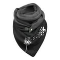 thumbnail image 1 of Women  Feather Vintage Print Boho Scarf  Shawls Wraps Winter Warm Short Scarves, 1 of 4