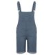 thumbnail image 3 of Pantalones cortos rasgados de mezclilla con bolsillo en el pecho de moda informal para hombre monos de tipo recto Pompotops  oipoqjl40608, 3 of 7
