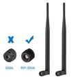 thumbnail image 2 of Antena BINGFU 4G LTE RP-SMA macho de 5 dBi, paquete de 2, 2 of 6
