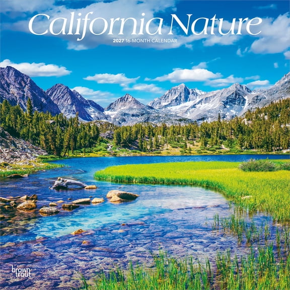 California Nature 2027 12x24" (Hanging) Wall Calendar | Plastic-Free | BrownTrout