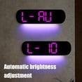 thumbnail image 5 of Digital Creative Wall Clock, Multi-Function Clock with Remote Control, 8 Color Light, Living Room Clock Large Screen LED Digital Alarm Clock with Temperature (A), 5 of 7