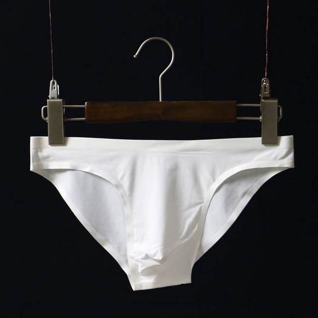 Calzoncillos sin costuras para hombre, de seda de hielo, de cintura baja, de una pieza, sin costuras, de secado rápido, para jóvenes