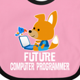thumbnail image 4 of Inktastic Future Computer Programmer Boys Baby Bib, 4 of 4