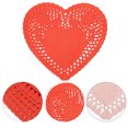 thumbnail image 3 of 100 Sheets Mini Heart Doilies Paper Placemat Wedding Party Decoration Ornaments, 3 of 8