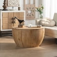 thumbnail image 5 of 31.50"Vintage Style Bucket Shaped Coffee Table for Office, Dining Room and Living Room, 5 of 11