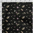 thumbnail image 3 of Soimoi Floral Vintage Printed,Cuddle Minky Fabric, Sewing Fabric By The Yard 56 Inch Wide,Decorative Plush Soft Fabric, Baby Garments, Toys And Blankets, Black, 3 of 5