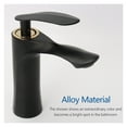 thumbnail image 5 of Bathroom Basin Faucet, Deck Mounted Black Chrome Gold Luxury Sink Tap, Single Hole Water Tap Hot And Cold Basin Mixer, 5 of 9