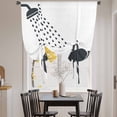 thumbnail image 3 of Elephants Showering Tie Up Curtains for Windows, Adjustable Balloon Window Shades, Modern Abstract Art Funny Animals Kitchen Window Treatments Adjustable Roll Up Curtain for Basement/Nursery 52"x45", 3 of 8