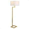 thumbnail image 2 of Henn&Hart 16" Brass Finish Metal/Fabric Floor Lamp, 2 of 7