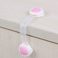 thumbnail image 3 of tooloflife Safety Lock Latches with Adhesive Tape for Refrigerators Trashes Toilet Seats Freezer Door Plastic, 3 of 5