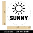 thumbnail image 2 of Sunny Weather Day Planner Self-Inking Rubber Stamp Ink Stamper - Yellow Ink - Mini 1/2 Inch, 2 of 7