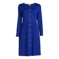 thumbnail image 2 of Nine.Eight Women's Button-Down Skater Dress, Sizes XS-3XL, 2 of 5