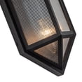 thumbnail image 4 of Kuzco Lighting Ew332705 Cairo 2 Light 15" Tall Wall Sconce - Textured Black / Clear Ribbed, 4 of 4