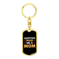 thumbnail image 4 of Adoption Made Me Mom Stainless Steel or 18k Gold Premium Swivel Dog Tag Keychain, 4 of 8