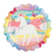 Strictly Fancy 9" 10 Count Unicorn plate