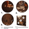 thumbnail image 3 of Designart "Rituals of Ancient Egypt II" Egyptians Floater Framed Wall Art Living Room, 3 of 7
