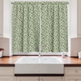 thumbnail image 2 of Ambesonne Olive Green Kitchen Curtains, Botanical Hand-Drawn, 55"x45", Pale Camel and Dark Sepia, 2 of 3