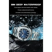 Poedagar Luxury Rose Gold Men Quartz Watch Stainless Steel Waterproof Luminous Date Fashion Watches