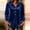 Navy, variant on IUYRTFE Women's Velour Button Down Shirt Long Sleeve Collared Blouse Solid Color Casual Top