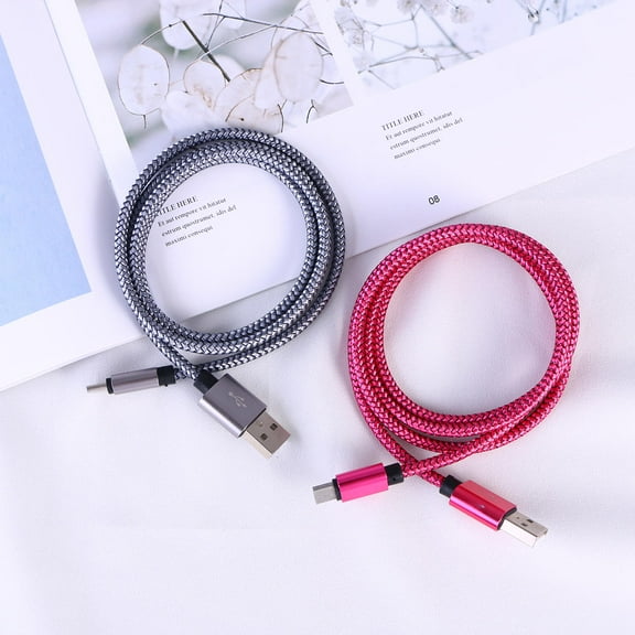 WRISTBIQUE 1Set Rosy 39.37X0.59X0.31In Charging And Syncing Cable For Multiple Devices