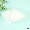 thumbnail image 4 of Ilyapa 100 Pack 10 Inch Disposable Dessert Plates, Plastic Clear Party Sets for 100 Guests, Clear Appetizer and Cake plates 10", Party & Dinner Accessories, Round, 4 of 7