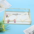 thumbnail image 3 of Samfox Makeup Cases, Vintage Metal Glass Storage Box Jewelry Cosmetics Display Boxes(L), 3 of 7