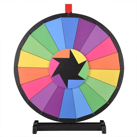 Black Clicker Tabletop Prize Wheel (WinSpin® 24