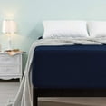 thumbnail image 2 of Subrtex Bedding Fitted Sheet Stain Resistant Soft Brushed Microfiber Single 1 Fitted Sheet for Mattress (Full, Navy), 2 of 6