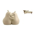 thumbnail image 1 of Sujetalibros de cerámica, modelo de sofá, fina artesanía, adorno de estantería, cama de madera en miniatura, accesorios fotográficos DIY, muebles de s, 1 of 8
