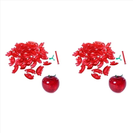 2X 3D Crystal Puzzle - Red-