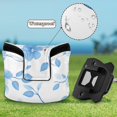 thumbnail image 6 of Haosy Blue Flower and Leaf Golf Mallet Putter Cover Strong Magnetic Leather Golf Club Headcover Closure, 6 of 7