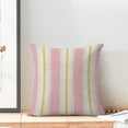 thumbnail image 2 of Hot Pink Yellow Summer Outdoor Pillow Covers 18 x 18 Inch,Boho Polka Dots Striped Decor Throw Pillows for Couch Bed,Geometric Modern Farmhouse Decorative Pillowcase Linen Cushion Cover Set of 2, 2 of 5
