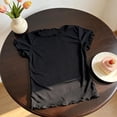 thumbnail image 4 of WhouRiu Girls Solid Color Basic Tees Kids Short Sleeve Crew Neck Tshirt Comfortable Cute Casual Summer T Shirts,11-12 Years, 4 of 6