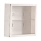 thumbnail image 5 of Vitrina transparente de 2 capas, caja de almacenamiento a prueba de polvo, montaje en pared Blanco, 5 of 9
