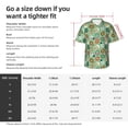 thumbnail image 2 of KLL Men's Hawaiian Shirt Short Sleeve Button Down Beach Shirts-Christmas Donuts, 2 of 6