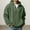 Army Green, variant on Mens Hoodies Pullover Quarter Zip Long Sleeve Drawstring Waffle Knit Hooded Sweatshirt with Pocket
