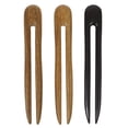 thumbnail image 1 of MasteelfCA 3 Pcs Épingle à Cheveux en Bois en Forme de U Rétro Accessoire pour Femmes Dames, 1 of 4