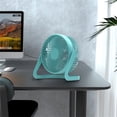 thumbnail image 3 of Ventilador de escritorio Billuyoard USB giratorio portátil de refrigeración azul, 3 of 5
